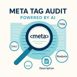 Conducting a meta tag audit using an AI SEO tool