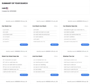 Interface d'analyse sémantique et intention de recherche
