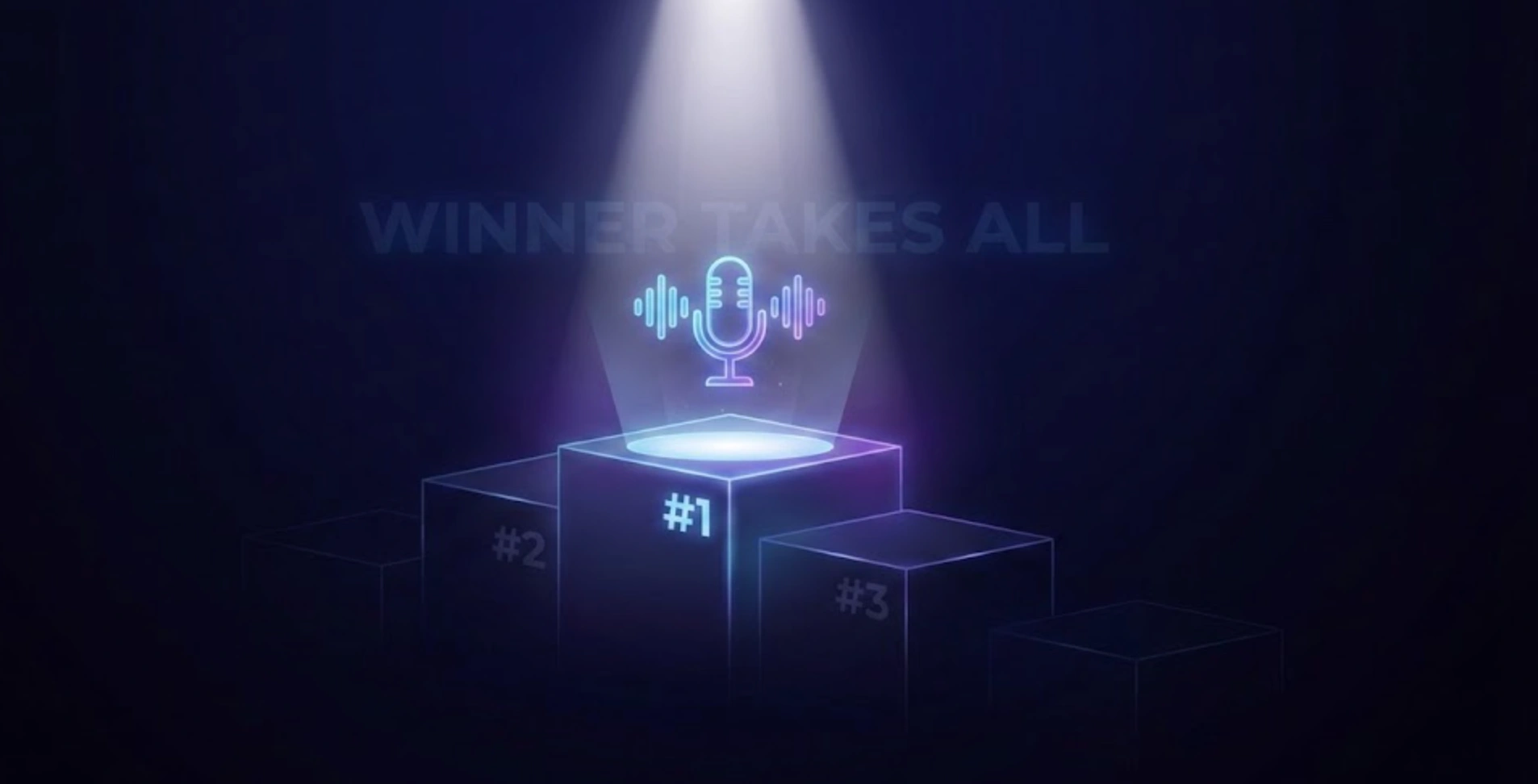 Illustration symbolisant que la recherche vocale ne sélectionne qu'un seul résultat gagnant (Position Zéro).