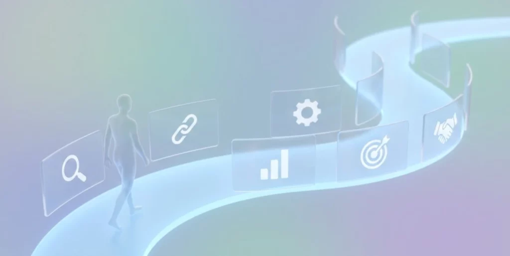 image abstrait cocon sémantique parcours utilisateur