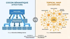 Cocon sémantique vs topical map