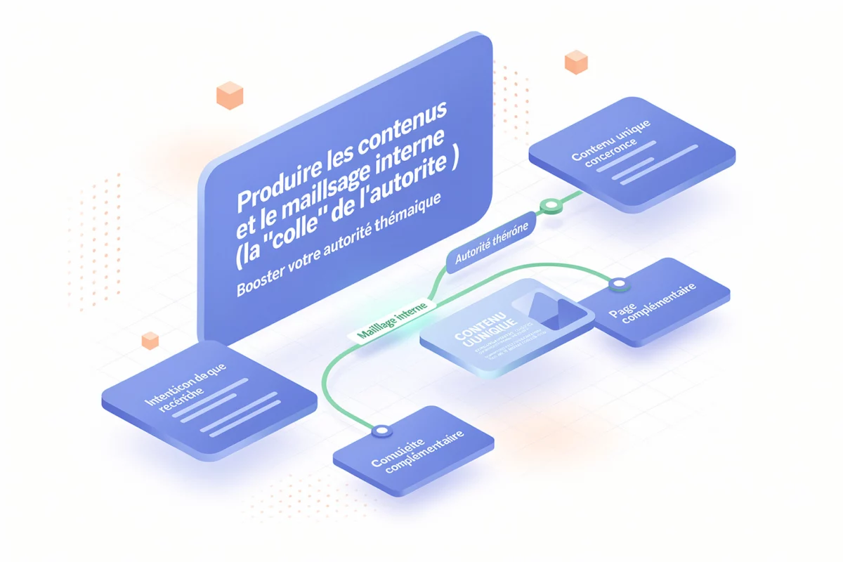 Produire les contenus et le maillage interne (la “colle” de l’autorité) | Hack the seo