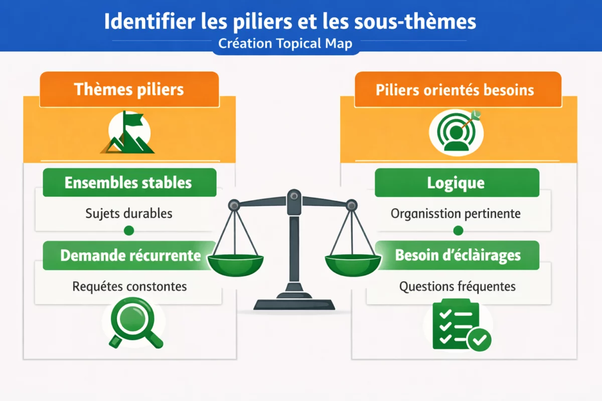 Identifier les piliers et les sous-thèmes | Hack the seo