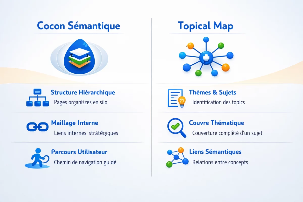 différence cocon et topical map — Différence cocon et topical map : comprendre, choisir, déployer