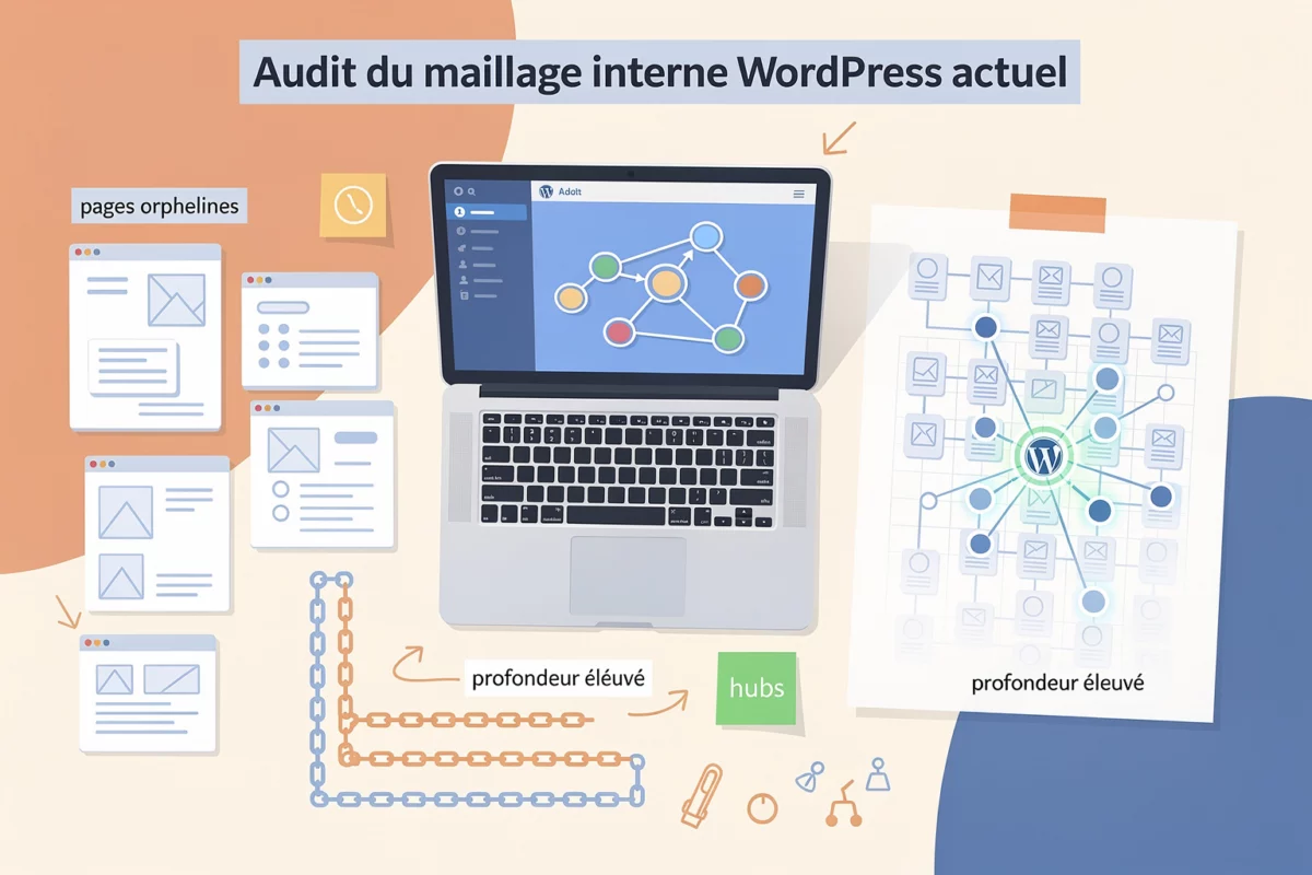 maillage interne WordPress — Audit du maillage interne WordPress actuel