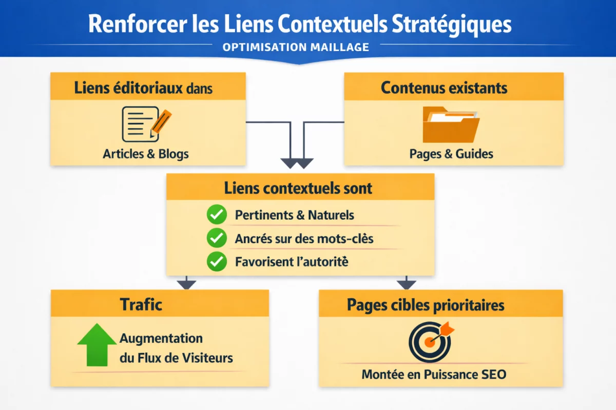 Renforcer les liens contextuels stratégiques | Hack the seo