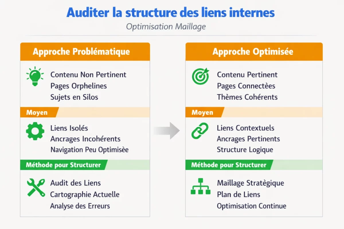 optimisation maillage — Auditer la structure des liens internes