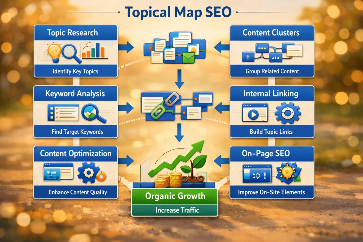 topical map SEO — Topical map SEO : la méthode pour structurer vos sujets et gagner en visibilité