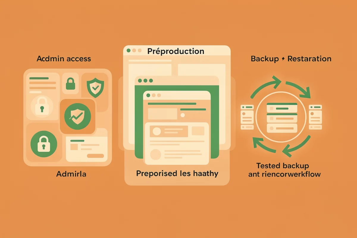 CMS et cocon — Prérequis et préparation : sécuriser avant de structurer