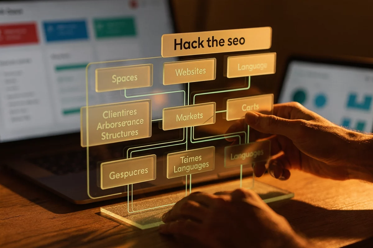 Centraliser votre SEO d’agence et vos flux de travail pour livrer plus vite — Illustration — SEO agences — Hack the seo